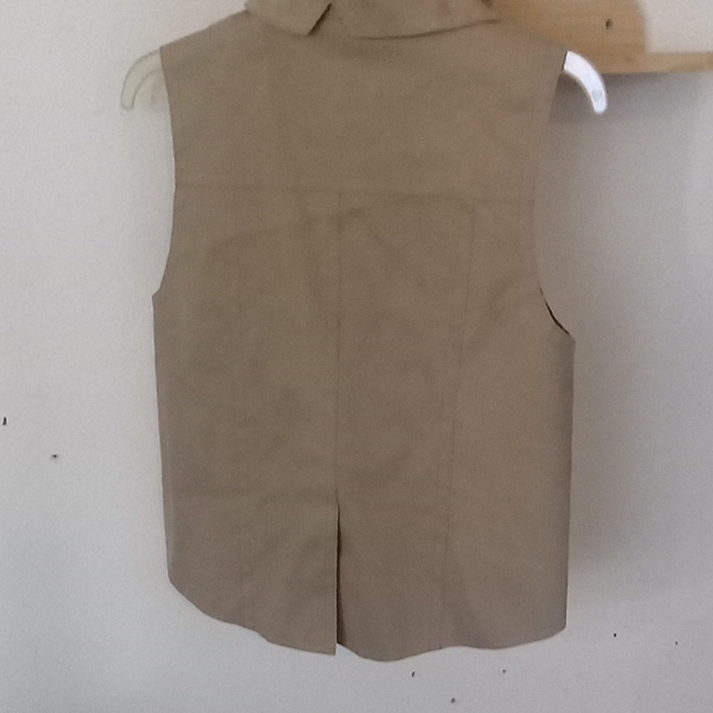 Alexander Wang Tan Double-Breasted Sleeveless Vest - Picture 3 of 3